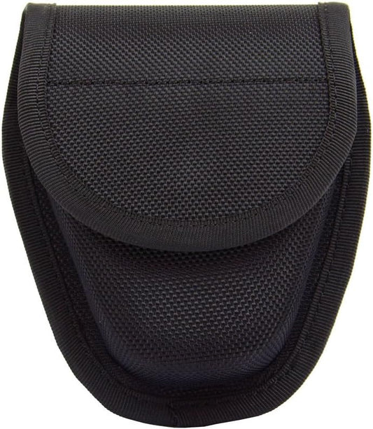 TTGTACTICAL Hidden Snap Handcuff Case Law Enforcement Military Standard Cuff Pouch with Belt Loop Black