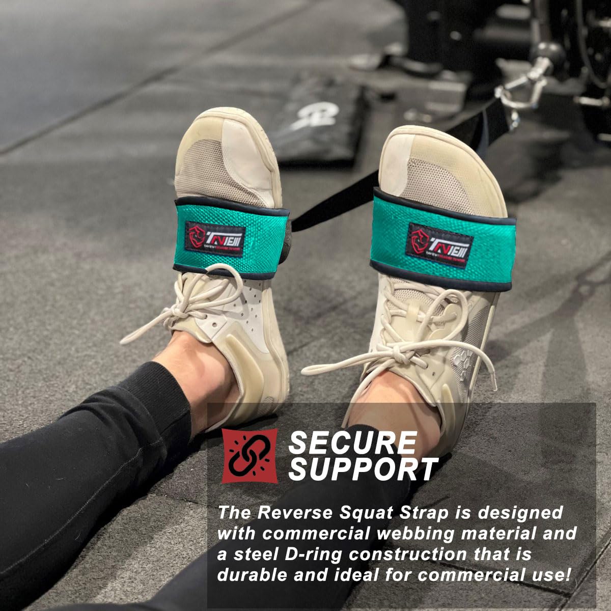 Reverse Squat AB Strap Prfect for Training Abs and Hip Flexors. Elite Speed, Jumping, and Explosiveness for men and women. (Straps for Cable Machines) Knee Protection, Leg Strength, and Deep Core.