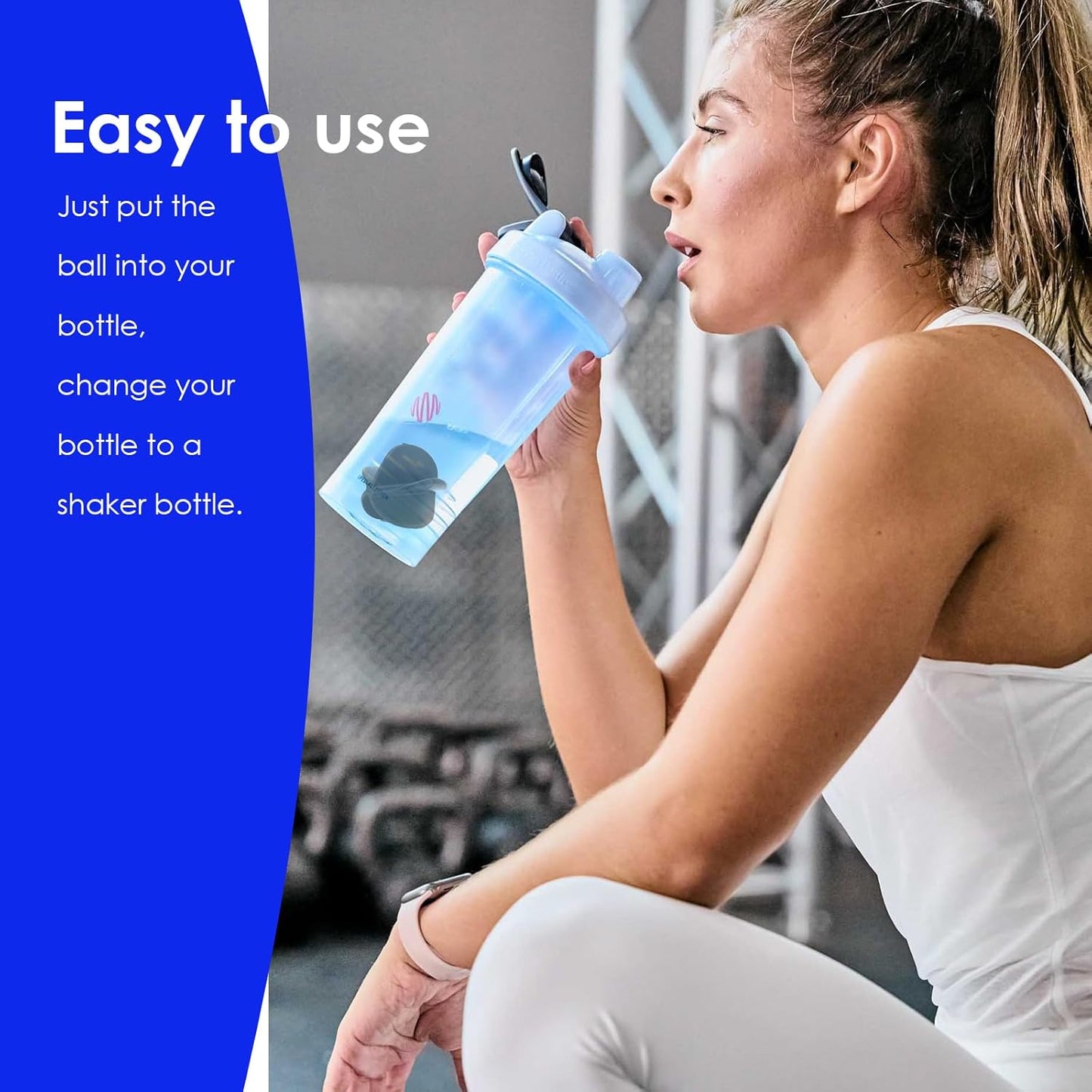 Shaker Ball, 5 Pcs Protein Shaker Ball Plastic Ball Replacement Mixing Balls for Shaker, Mixing Accessories for Most Bottles, Stirring Various Drinks, BPA‑Free, Easy Clean