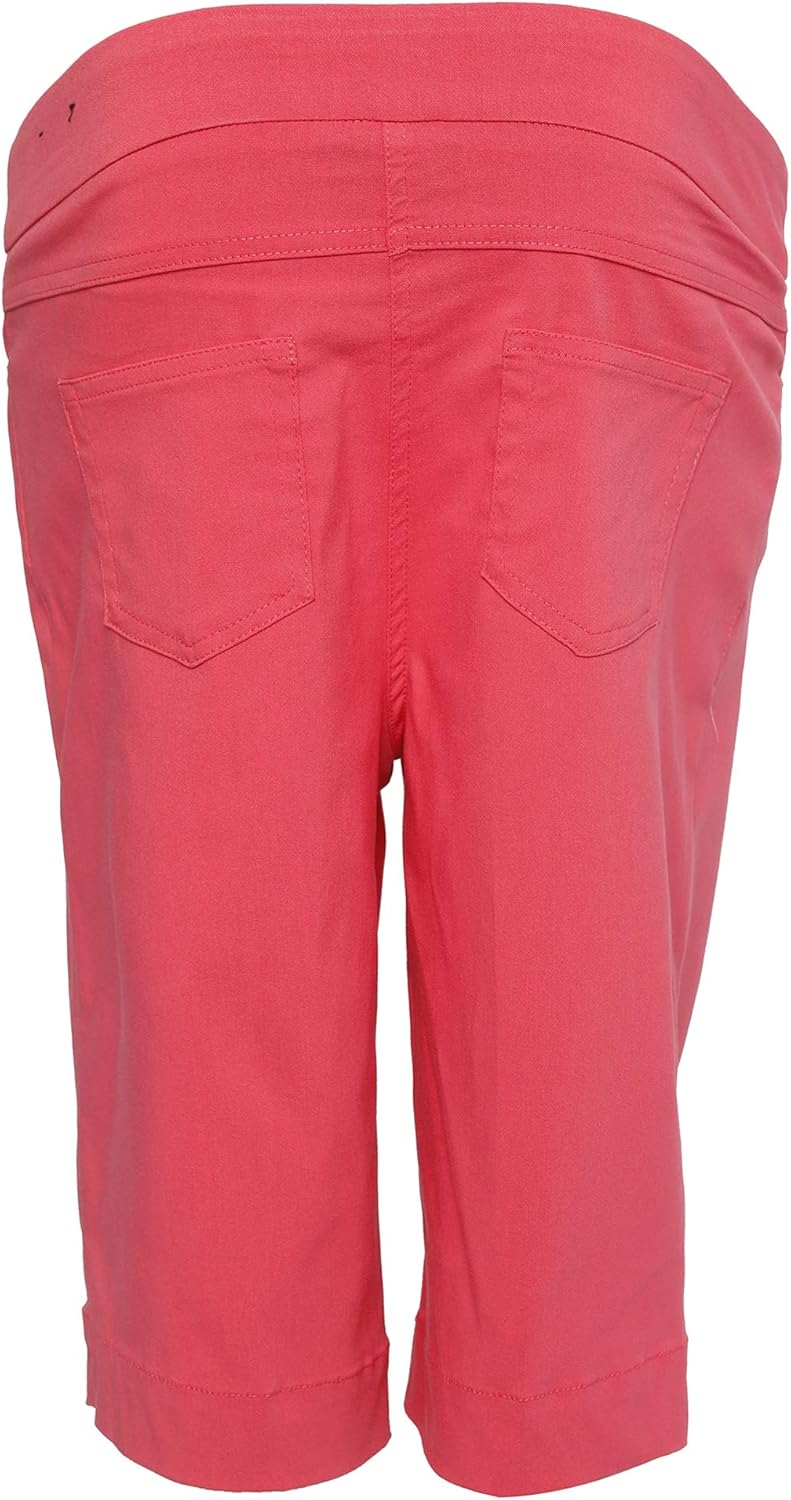 SLIM-SATION Women's Golf Wide Band Pull On Short with Real Pockets