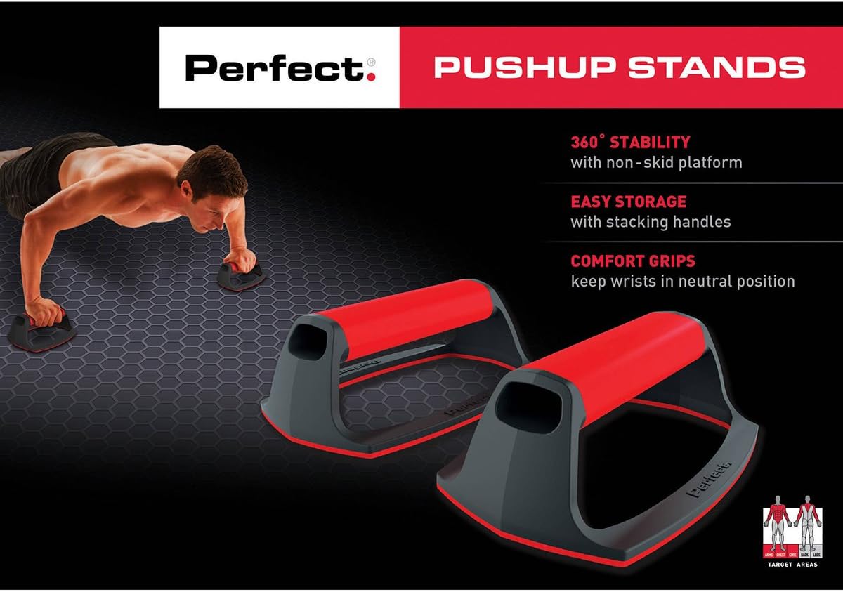 Push-Up Stands for Perfect Form | Durable Fitness Equipment for Home Workouts