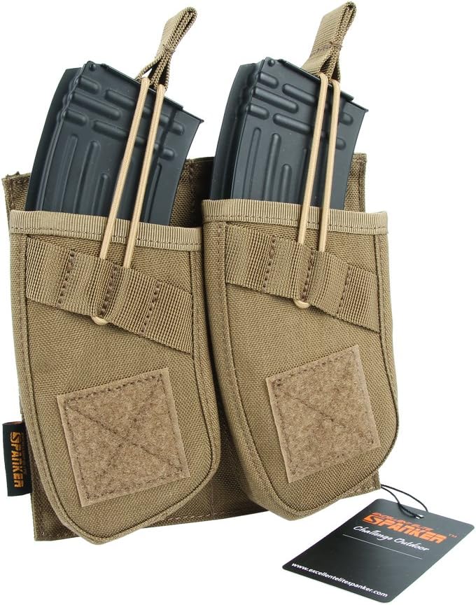 EXCELLENT ELITE SPANKER Single/Double/Triple Open Top Molle Mag Pouch AK Magazine Pouch for AK47 AK74 AR-15 Pmags Magazine