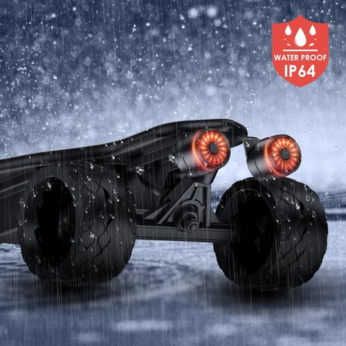 BCOIIUE Smart Skateboard tail Lights,2-pack Brake Sensing,5 Mods,Quick-Release,with Mounts