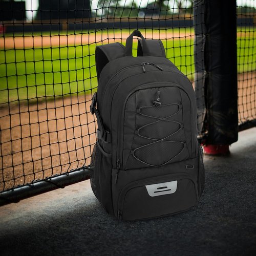 Lyweem Basketball Backpack Soccer Bag Adult with Ball Holder, Laptop & Shoe Compartment, 35L Large Gym Sports Backpack for Men Women Training Equipment Bags for Athletic Football Volleyball, Black