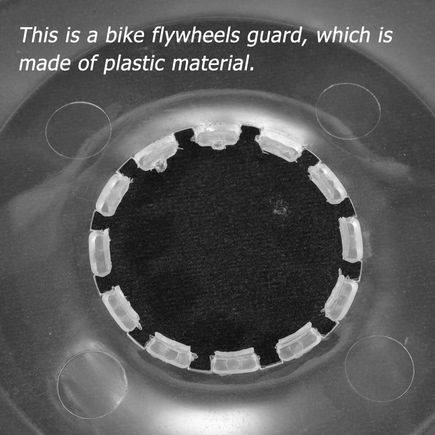 5pcs Transparent Bike Flywheels Guard Plastic Protector for Mountain and Road Bicycles Anti-wear Chain Cover Lightweight Accessory for Enhanced Performance