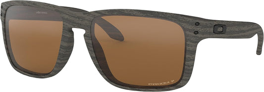 Oakley Holbrook XL Sunglasses Woodgrain with Prizm Tungsten Polarized Lens 59mm