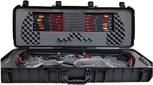 Case Club Waterproof Parallel Limb Compound Bow Pre-Cut Case with Silica Gel to Help Prevent Rust