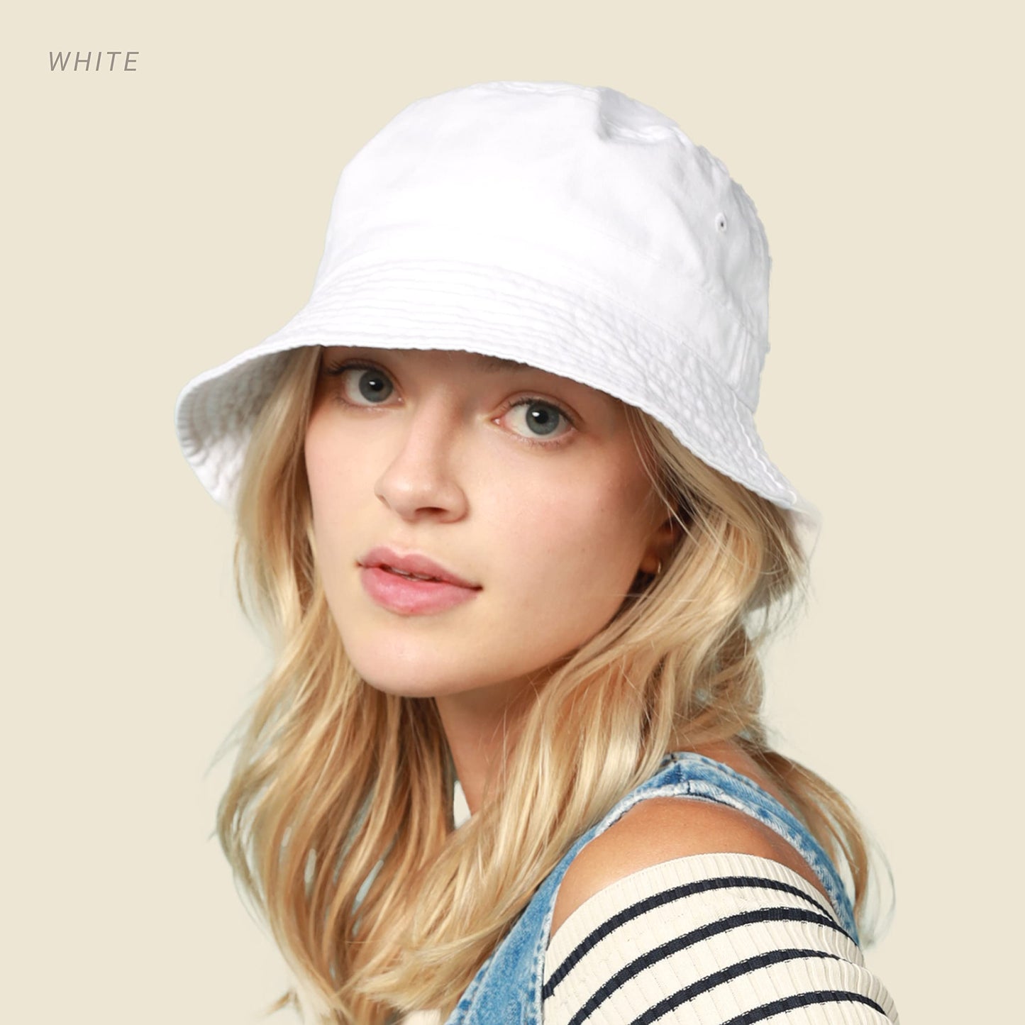 Hot Summer Bucket Hat - Trendy Cotton Sun Hat for Beach, Golf, Fishing - Fun Outdoor Vacation Boonie for Men and Women (Navy.)
