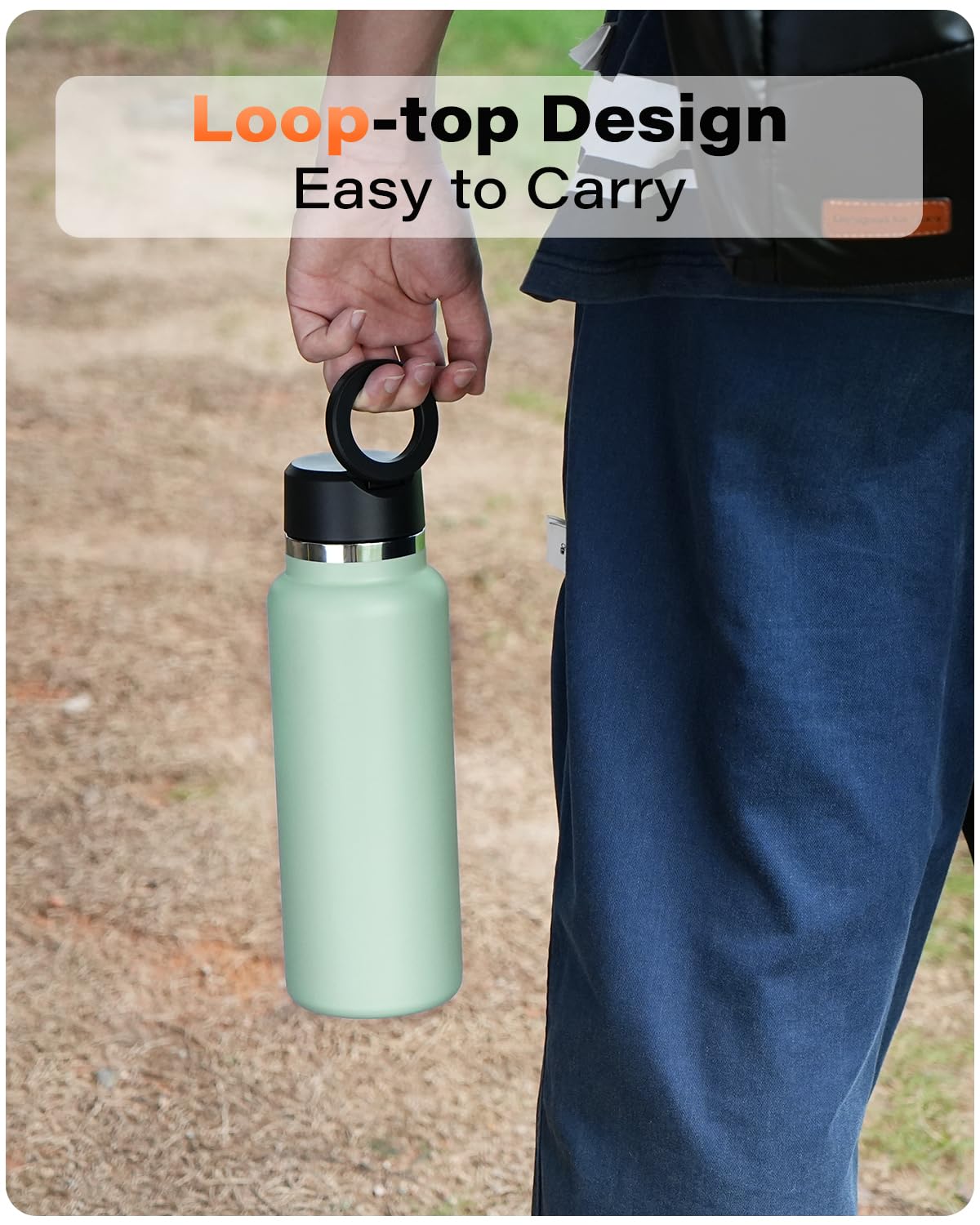 A2C Lid for Hydro Flask Wide Mouth Water Bottles with MagSafe Phone Mount Handle Top, Replacement Lids Compatible with HydroFlask Wide Mouth 12 16 20 32 40 64 OZ, Multi-Purpose Hydroflask Accessories