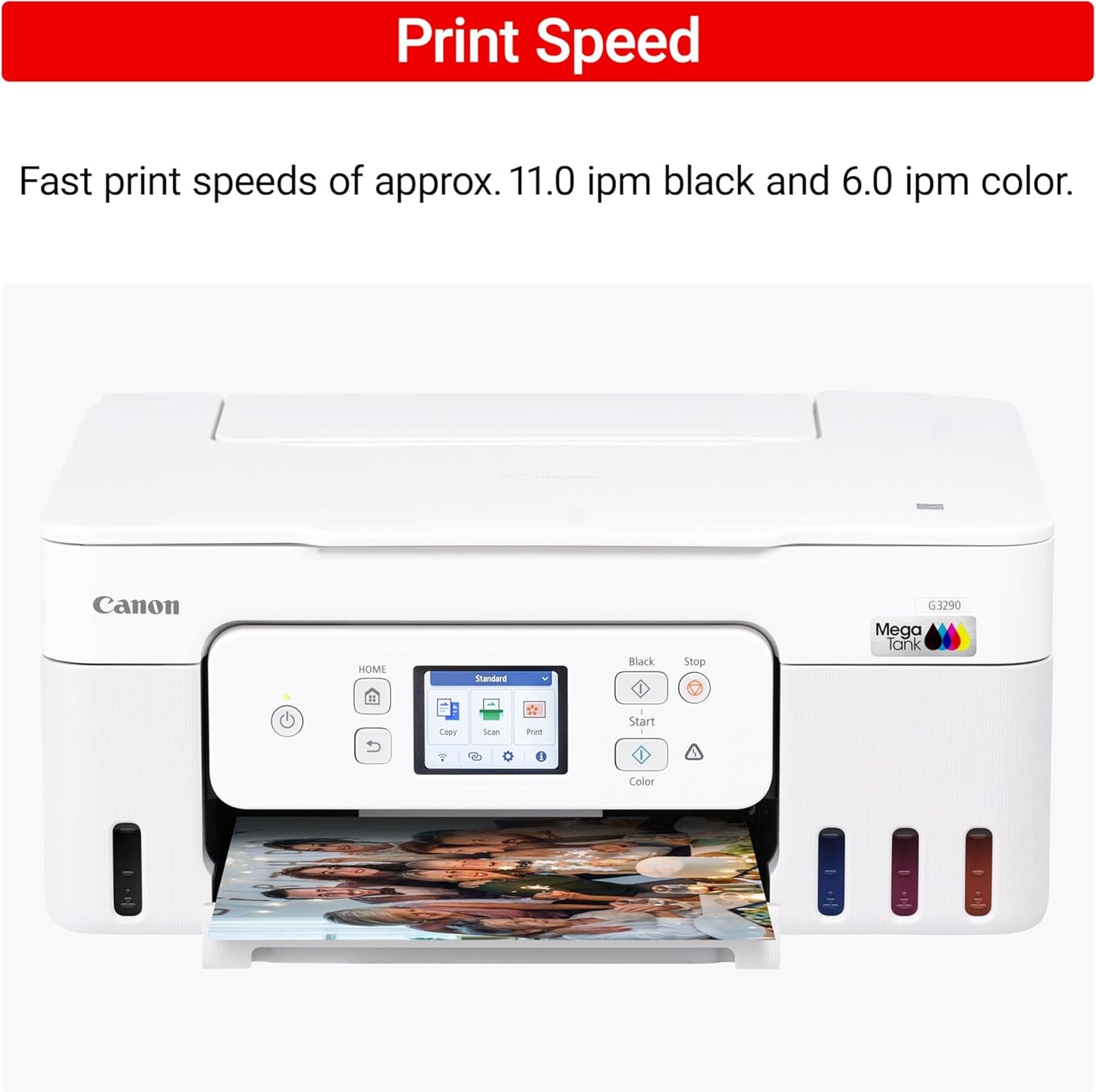 Canon MegaTank G3270 All-in-One Wireless Inkjet Printer. for Home Use, Print, Scan and Copy