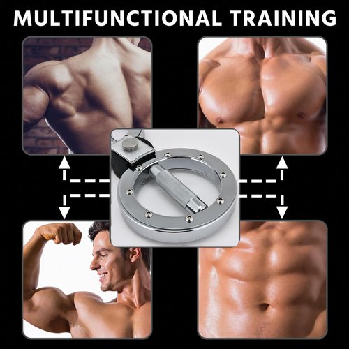 EILISON Rotating Burn Machine 12 LB, Rotating Arm Machine 360 Degree Rotating Grips, Multifunctional Spinning Burn Rotator Machine for Forearm Trainer, Boxing, Workouts (Silver)