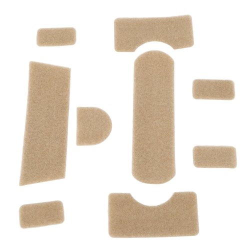 Helmet Hook Loop Sticker,9pcs Clay Color Hook Loop Sticker Strong Adhesive DIY Training Helmet Thickened Back Adhesive Hook and Loop