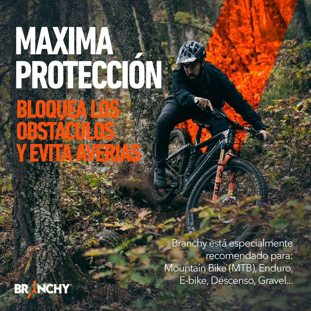 Branchy Protection, Universal Rear Bike Shift Protector | Recommended for MTB, Ebike, Enduro, DH, Gravel (Black)