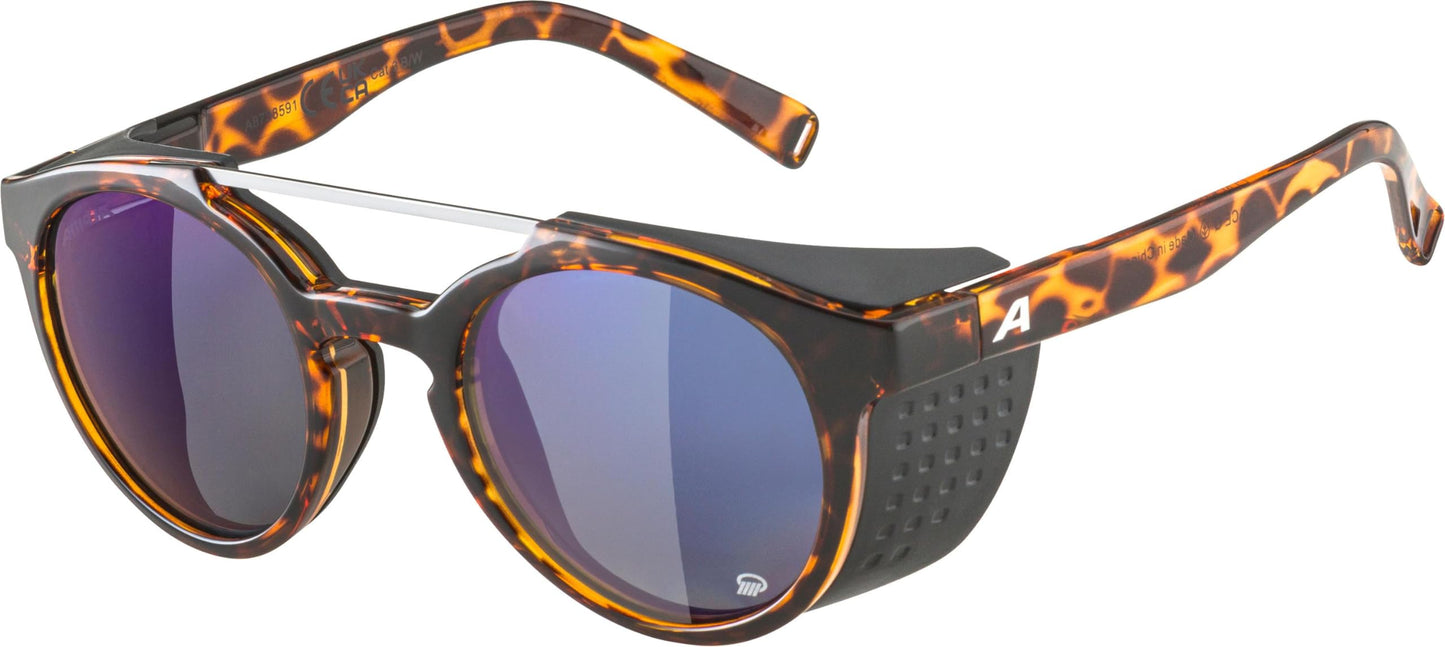 ALPINA GLACE P - Sunglasses with 100% UV Protection for Adults - Polarized, Mirrored & Shatterproof - Havana Gloss - One Size