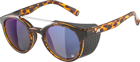 ALPINA GLACE P - Sunglasses with 100% UV Protection for Adults - Polarized, Mirrored & Shatterproof - Havana Gloss - One Size