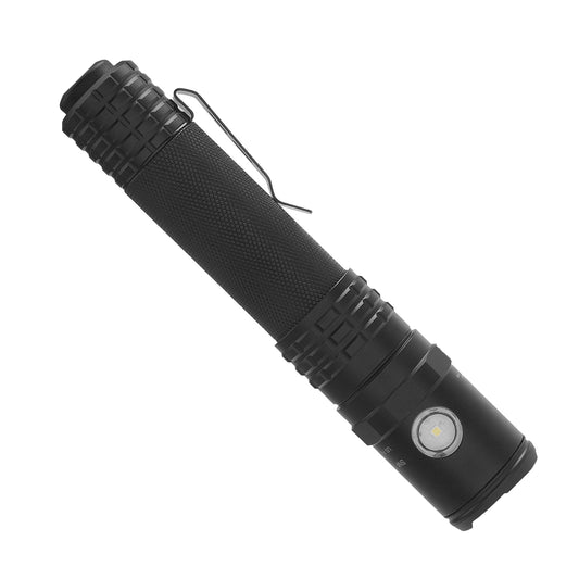 Nightstick USB-588XL Metal USB Dual-Light Tactical Flashlight - White Spot - White Flood - Li-Ion - Black