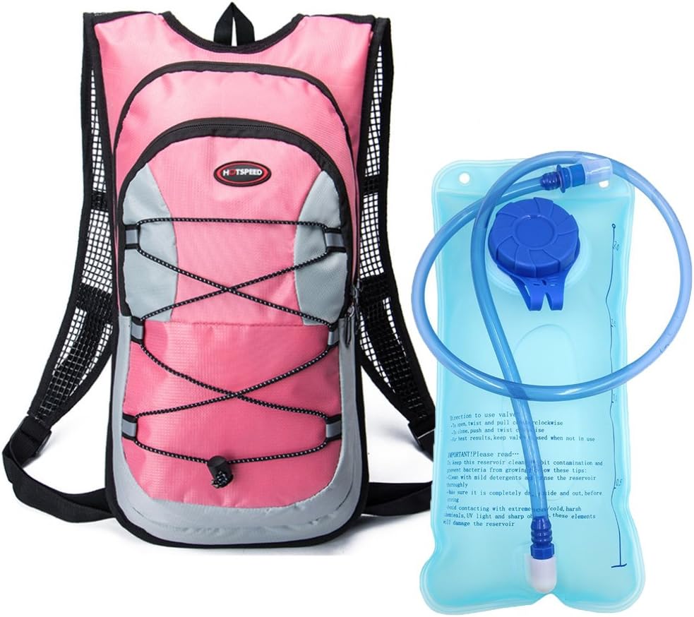 Monvecle Hydration Pack Water Rucksack Backpack Bladder Bag Cycling Bicycle Bike/Hiking Climbing Pouch + 2L Hydration Bladder