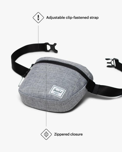 Herschel Settlement Hip Pack, Raven Crosshatch, One Size