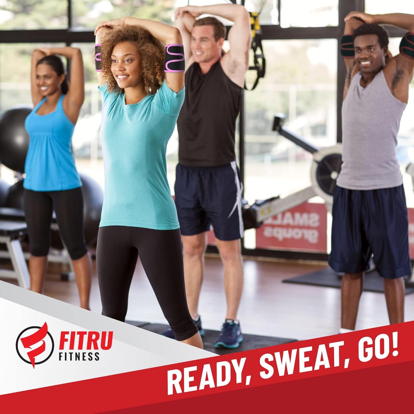 Fitru Premium Arm Trimmers for Men & Women | Sauna Arm Wraps for Flabby Arms Increasing Heat & Sweat During Exercise