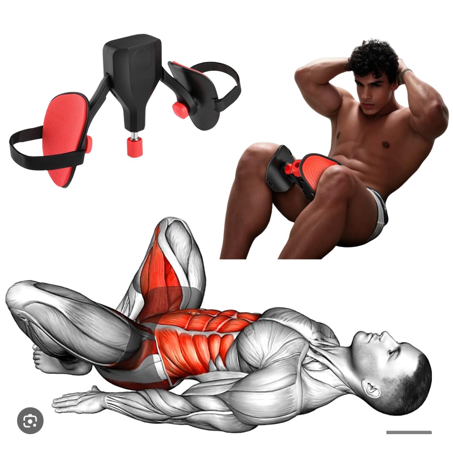 Adjustable Kegel Master Trainer with Resistance Bands - Pelvic Floor, Thigh, and Hip Trainer for Men and Women, 22-77lbs Resistance, Ergonomic Home and Office Fitness Device. (Black)