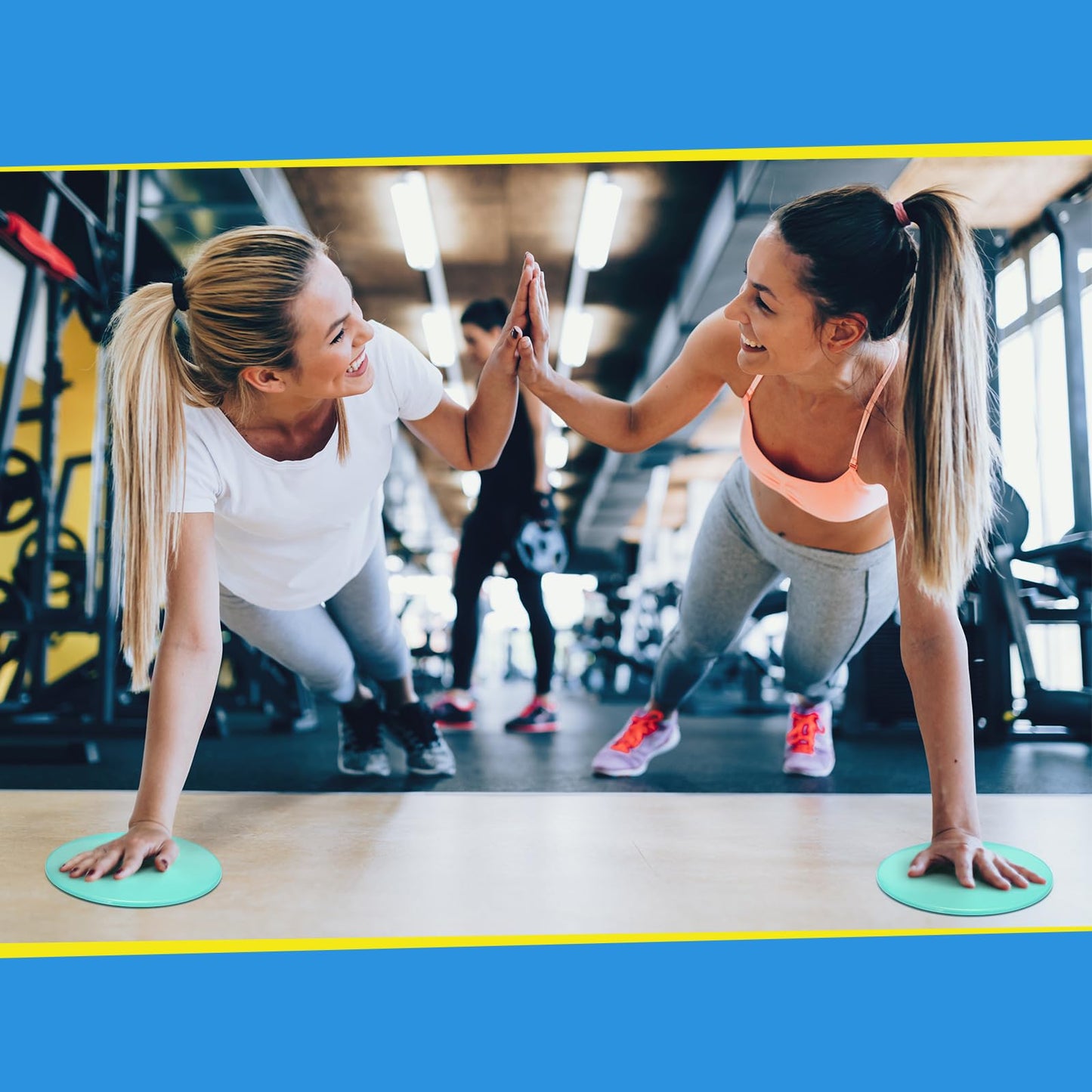 Jenaai Core Sliders Bulk Exercise Glider Discs Gifts for Group Training Classes Fitness Slider Workout Dual Sided AB Pads for HIIT Gym Carpet Hardwood Floor(40 Pcs (20 Pairs))