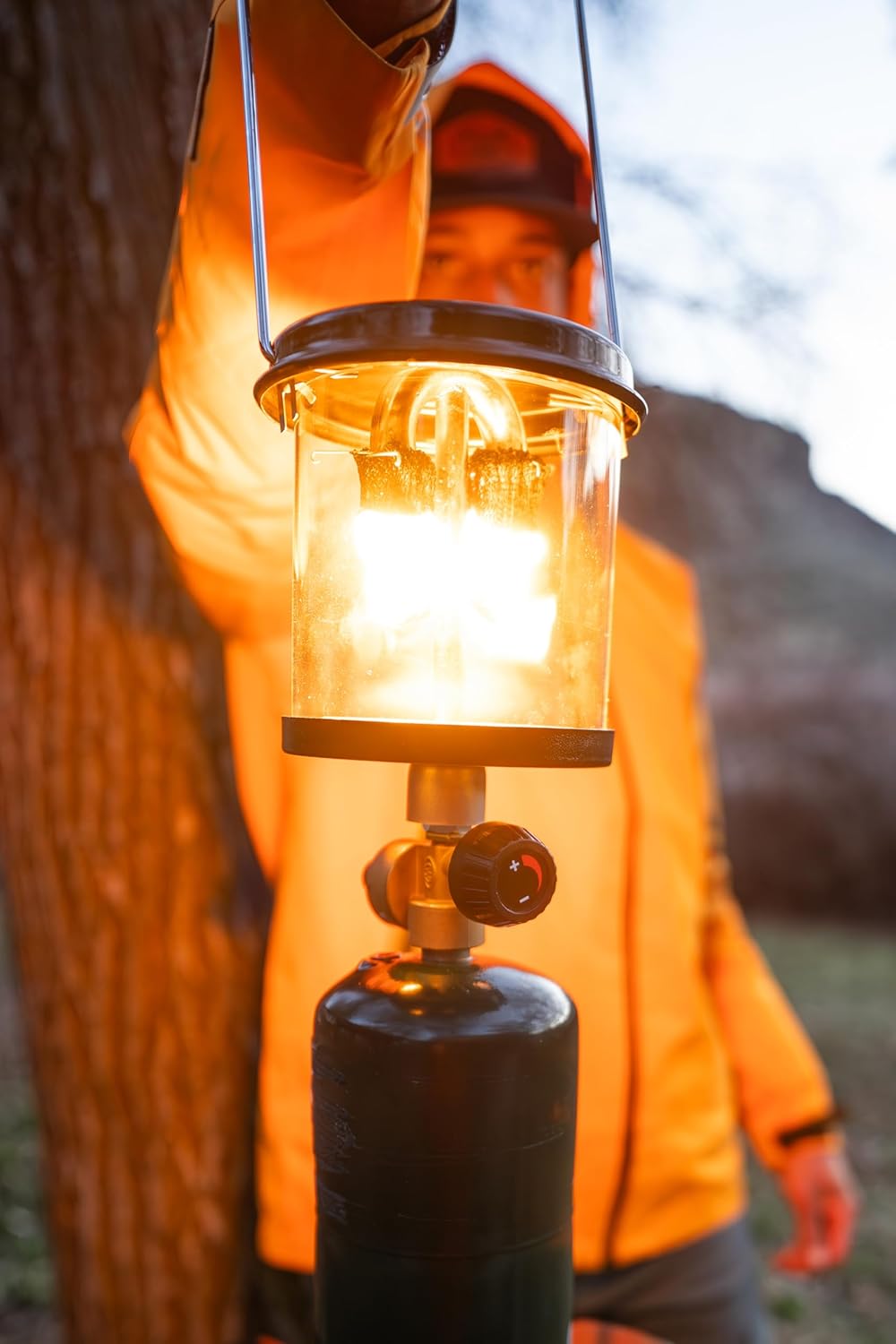 Stansport Compact Single Mantle Propane Lantern (172), Black