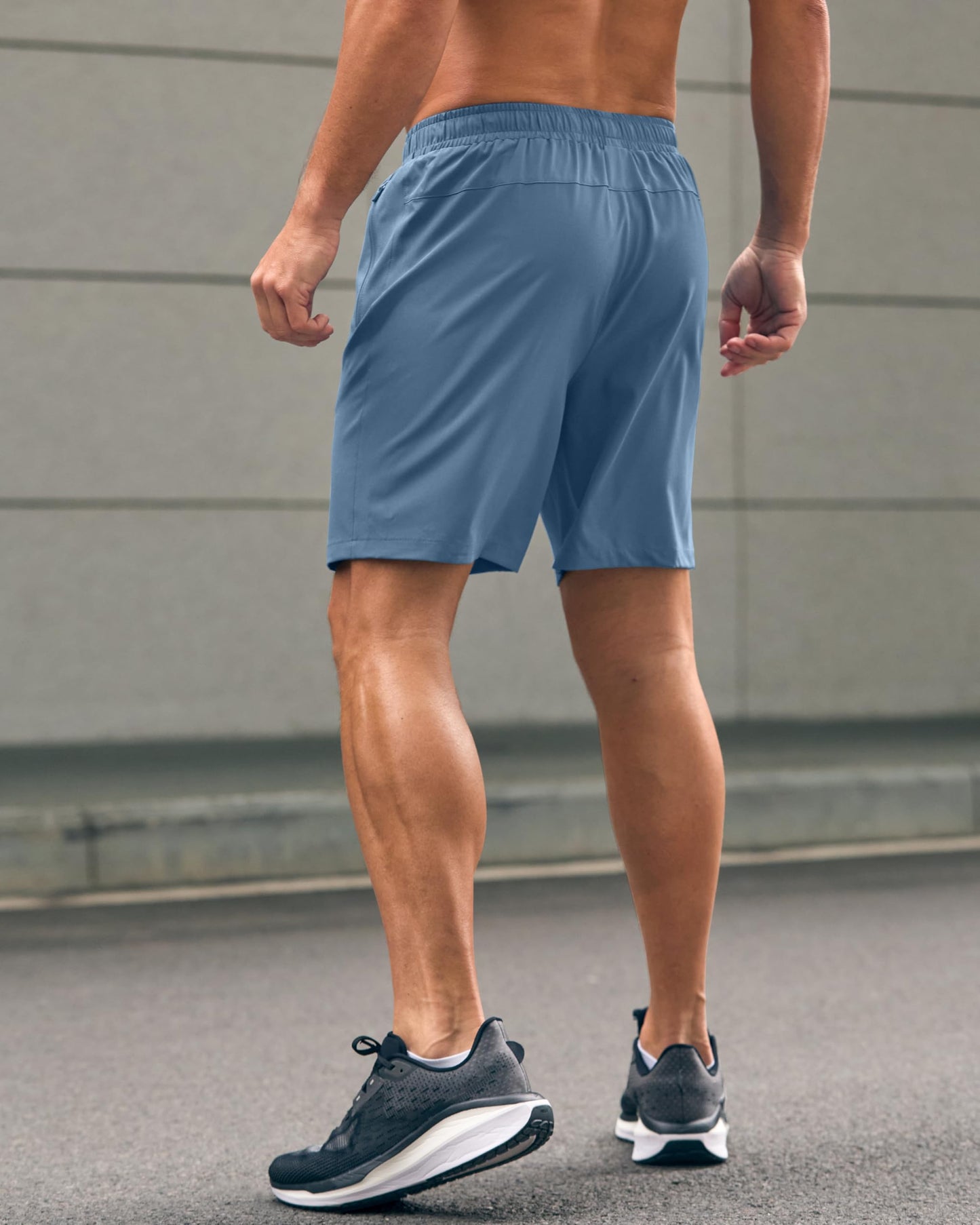 G Gradual Men's Athletic Running Shorts with Zipper Pockets Quick Dry 7"/ 5"/ 9" Workout Gym Shorts for Basketball Hiking(Federalblue,7XL)