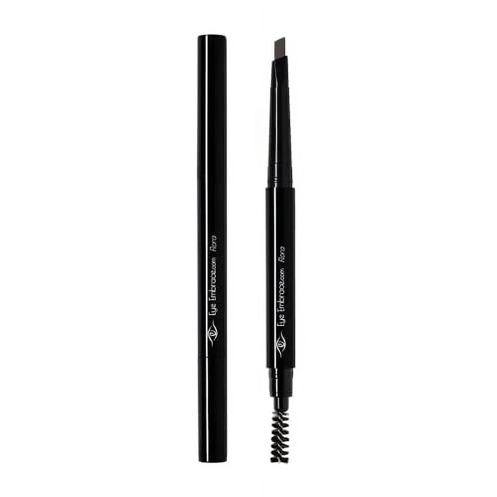 Waterproof Dark Brown-Gray Eyebrow Pencil | Double-Ended With Spoolie Brush