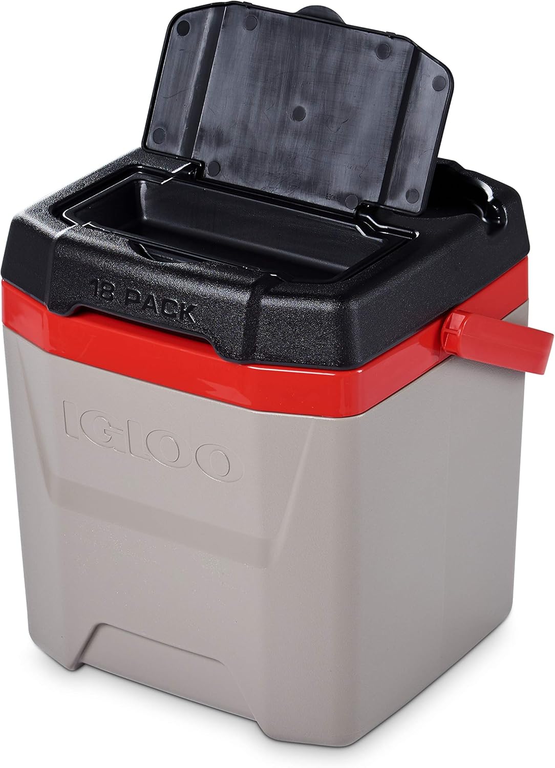 Igloo Quantum 12 Quart Cooler, Sandstone/Red