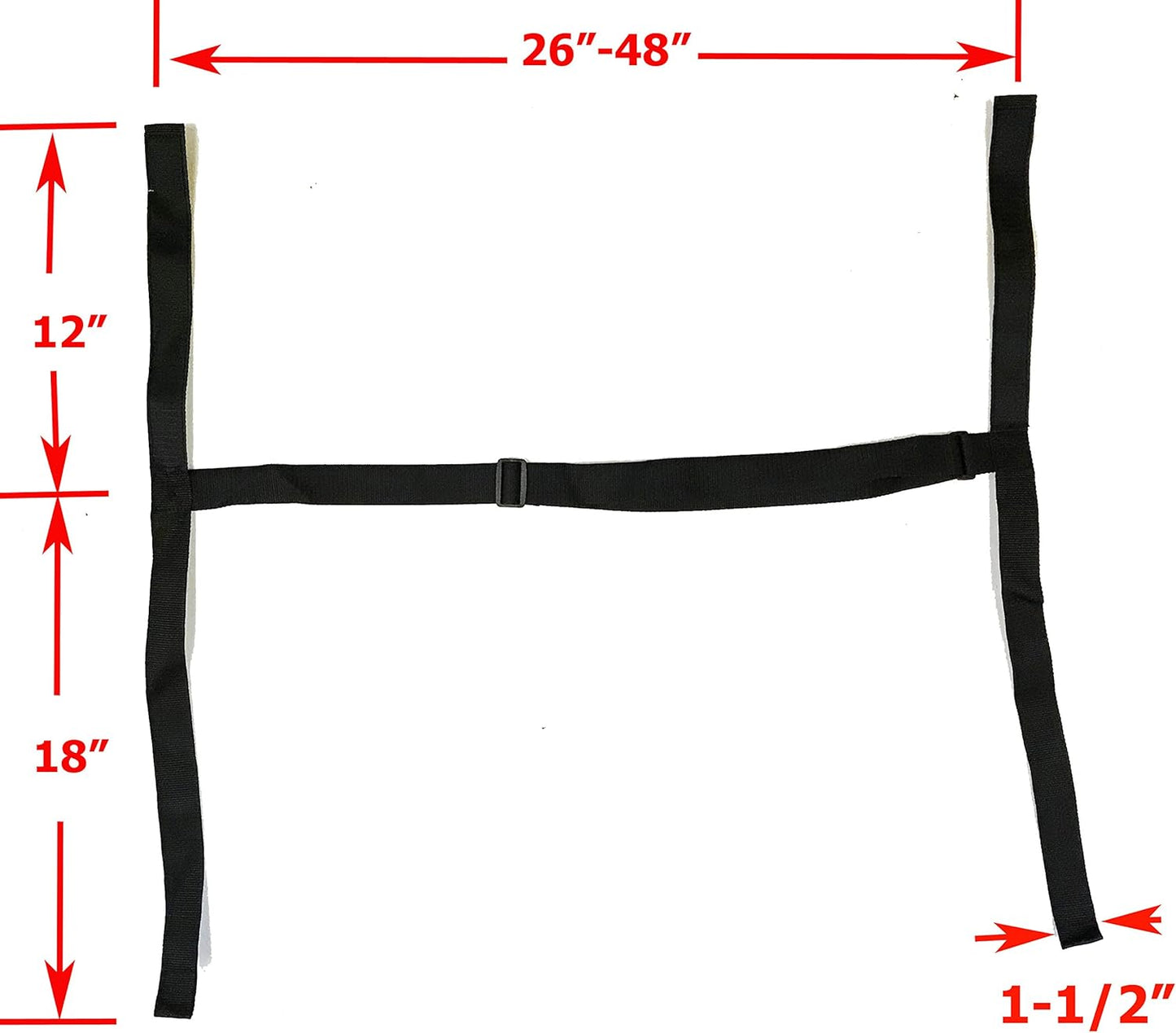 ZALTANA Padded SKI Carrier Bag Rack Holds & 1-1/2" Ski Shoulder Carrier Lash Handle Straps Combo SKB18