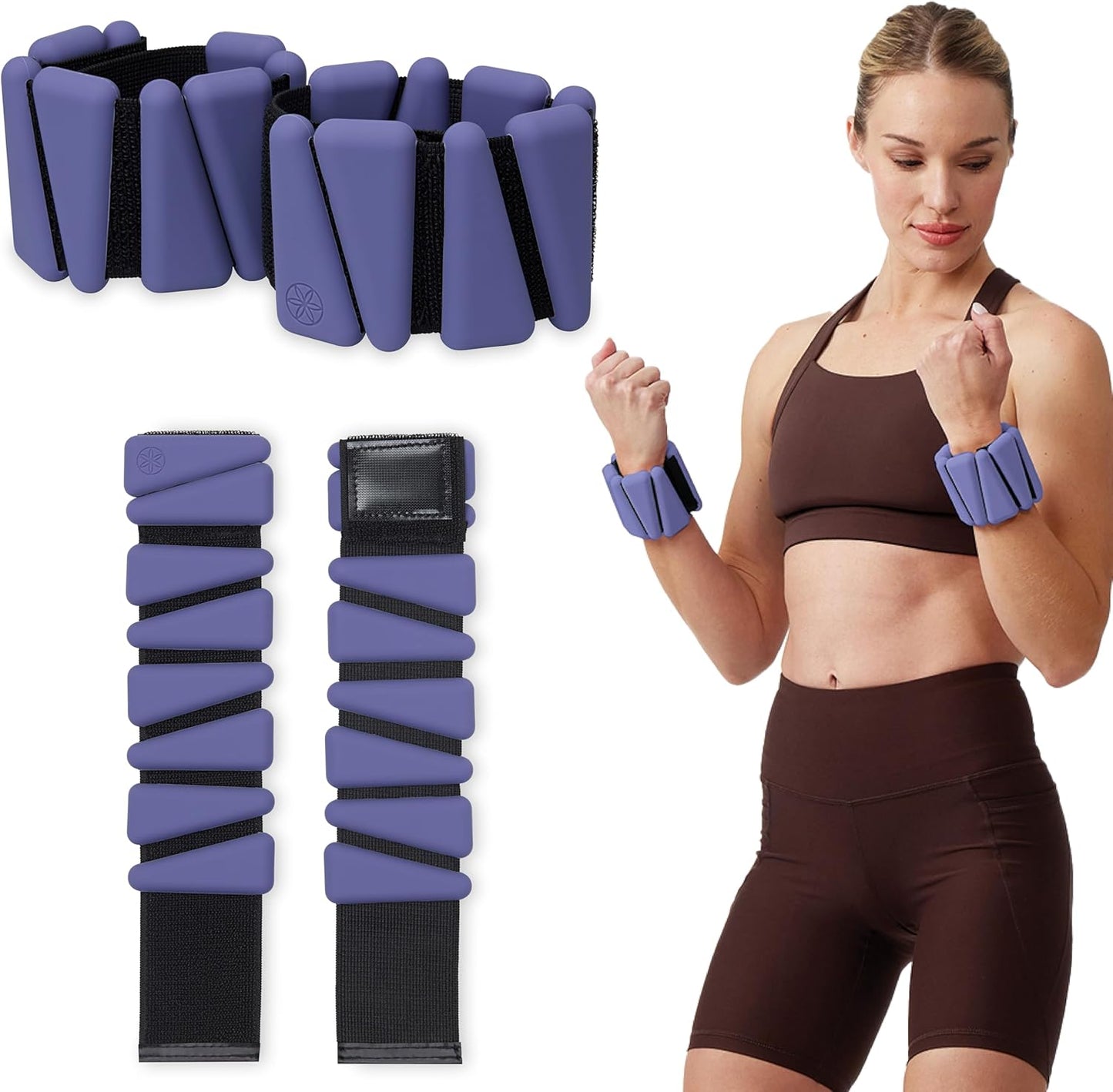 Gaiam Wrist and Ankle Weights, Wearable Bracelet to Strengthen