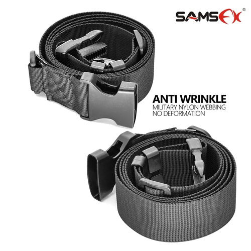 SAMSFX Fishing Wade Belt, Adjustable Nylon Wading Belt for Fly Fishing, Surf Casting, Kayaking, Universal Size (Wader Belt Only)