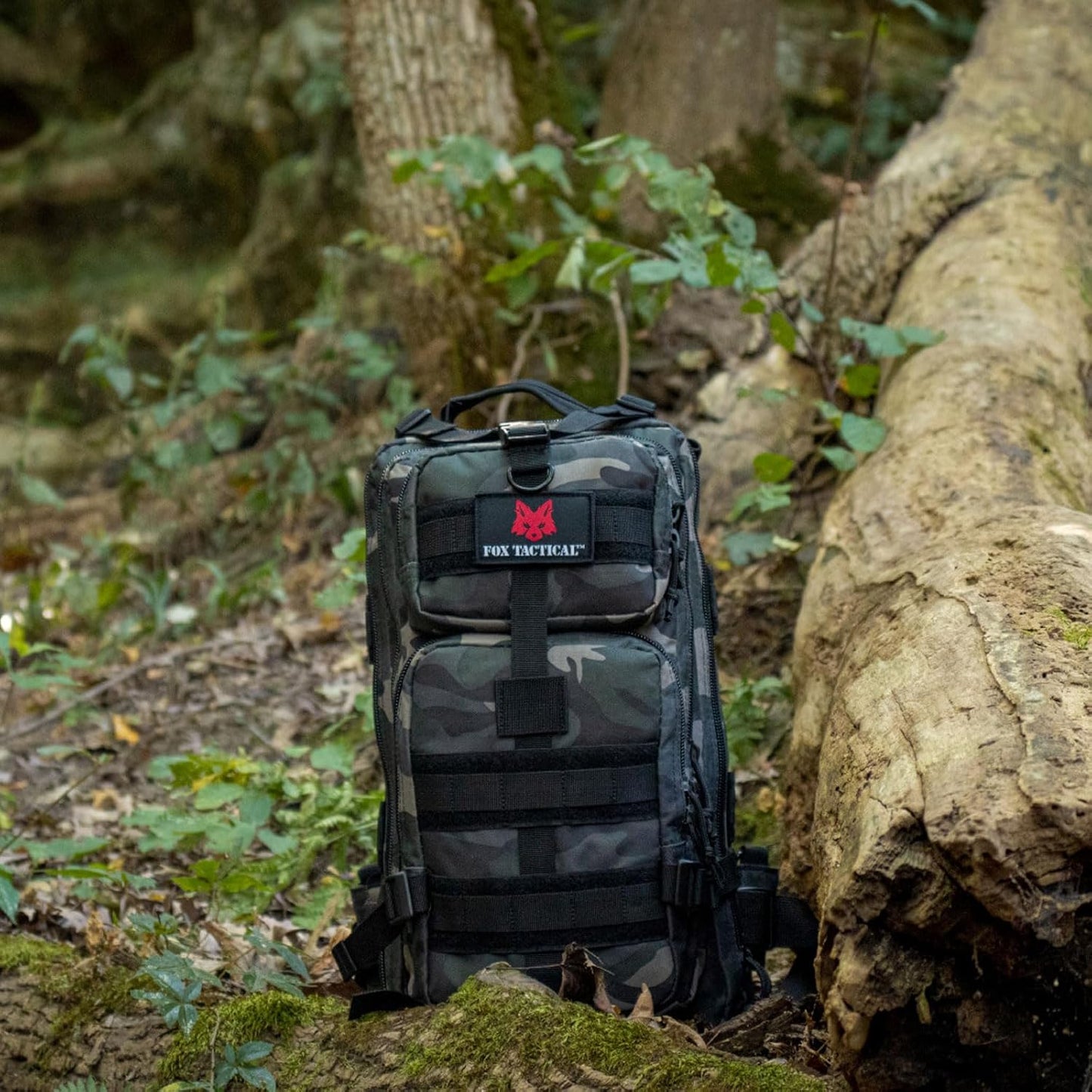 Fox Outdoor Products Medium Transport Pack | 29L Tactical Backpack with Organizer Pockets, MOLLE Webbing & Hydration Sleeve, Coyote