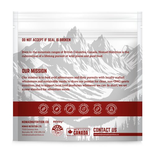 Nomad Nutrition Southwest Breakfast Skillet | Instant Freeze Dried Backpacking & Camping Food | Plant-Based, Non-GMO Hiking Meals with High-Energy, Vegan, Gluten-Free | 56g - 2 Pack
