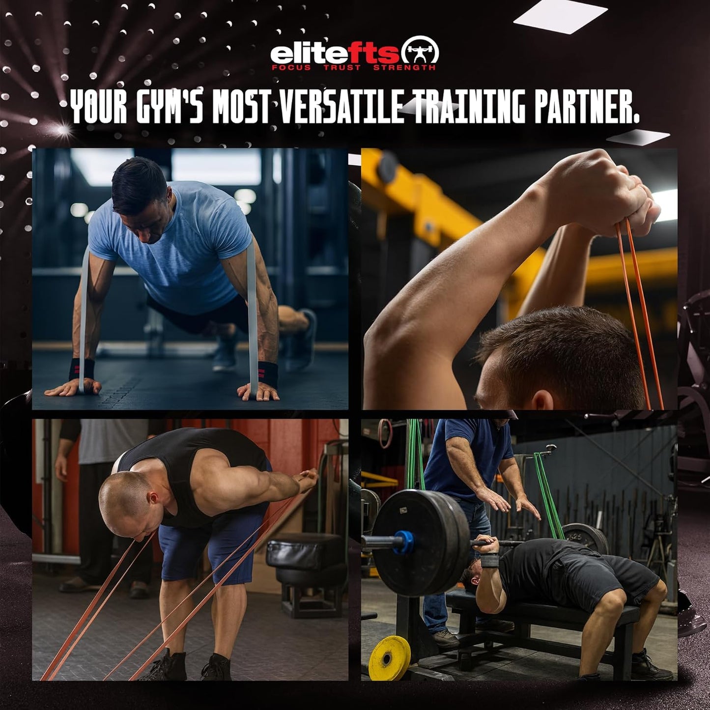 Pro Resistance Band for Core Stability & Flexibility - EliteFTS Portable & Joint-Friendly