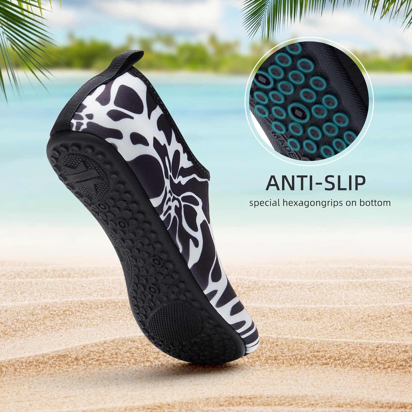 Quick-Dry Tanamo Water Shoes | Aqua Socks for Men & Women | Beach & Pool