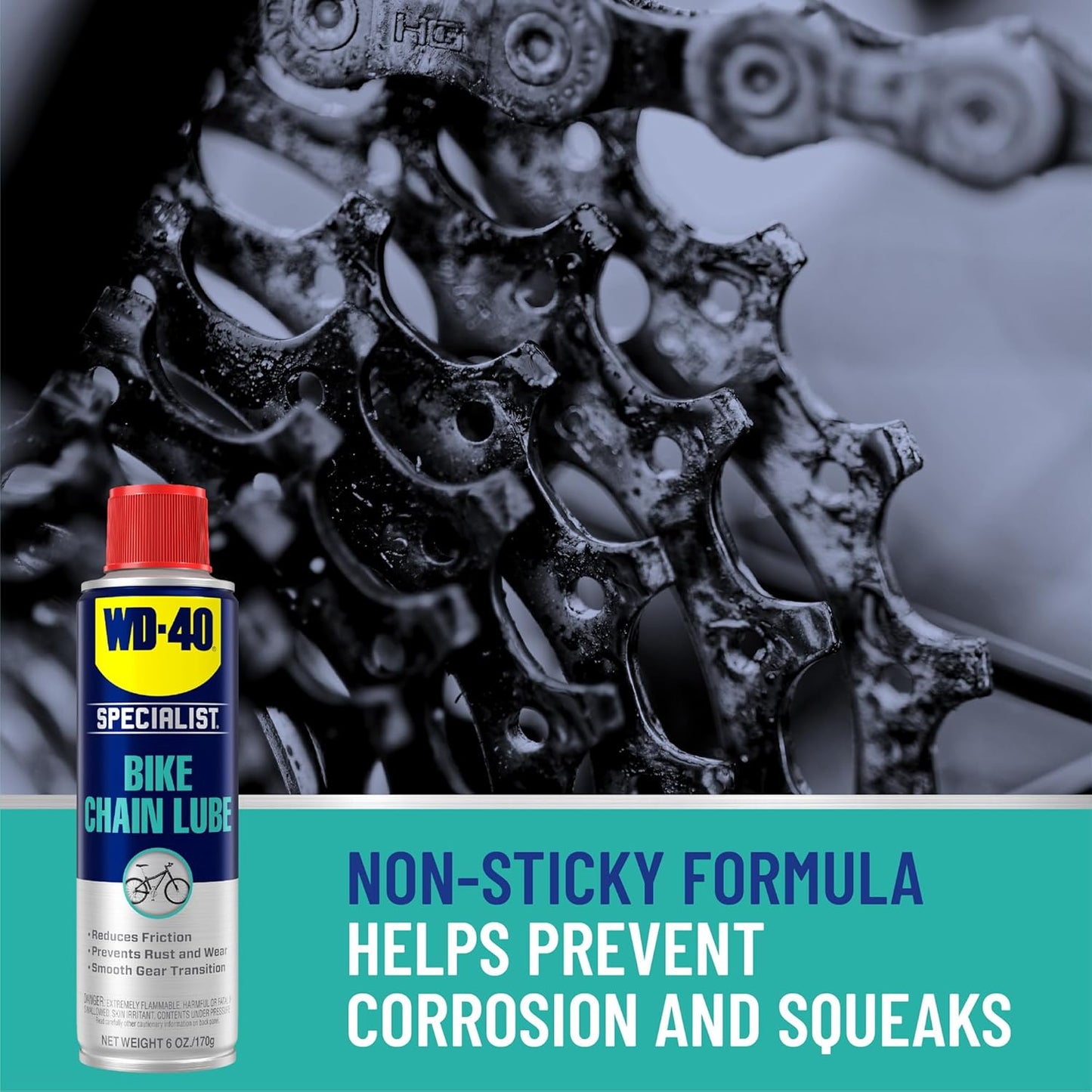 WD-40 Specialist Bike Chain Lube - 6 OZ | Premium Lubricant for Smooth Cycling