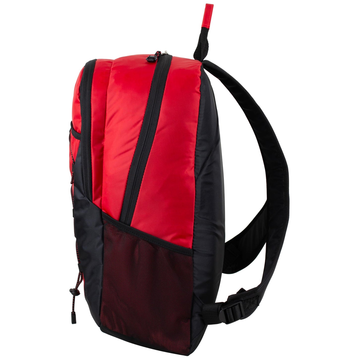 FUEL Sport Backpack w/Multiple Compartments & Bungee Great for Sports, Travel, Leisure, Classroom, Outdoors, Hiking - Red
