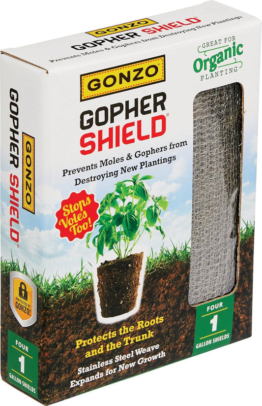 Gonzo 5007 4 Count Gopher Shield, 12 x 8