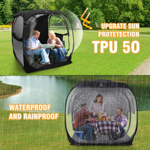 CDEN Sport Tent, Instant Tent, Changing Tents, Bubble Tents, Pop Up, with Sealed Floor, rain Fly, for Sports, Event, Camping (2-3 Person)