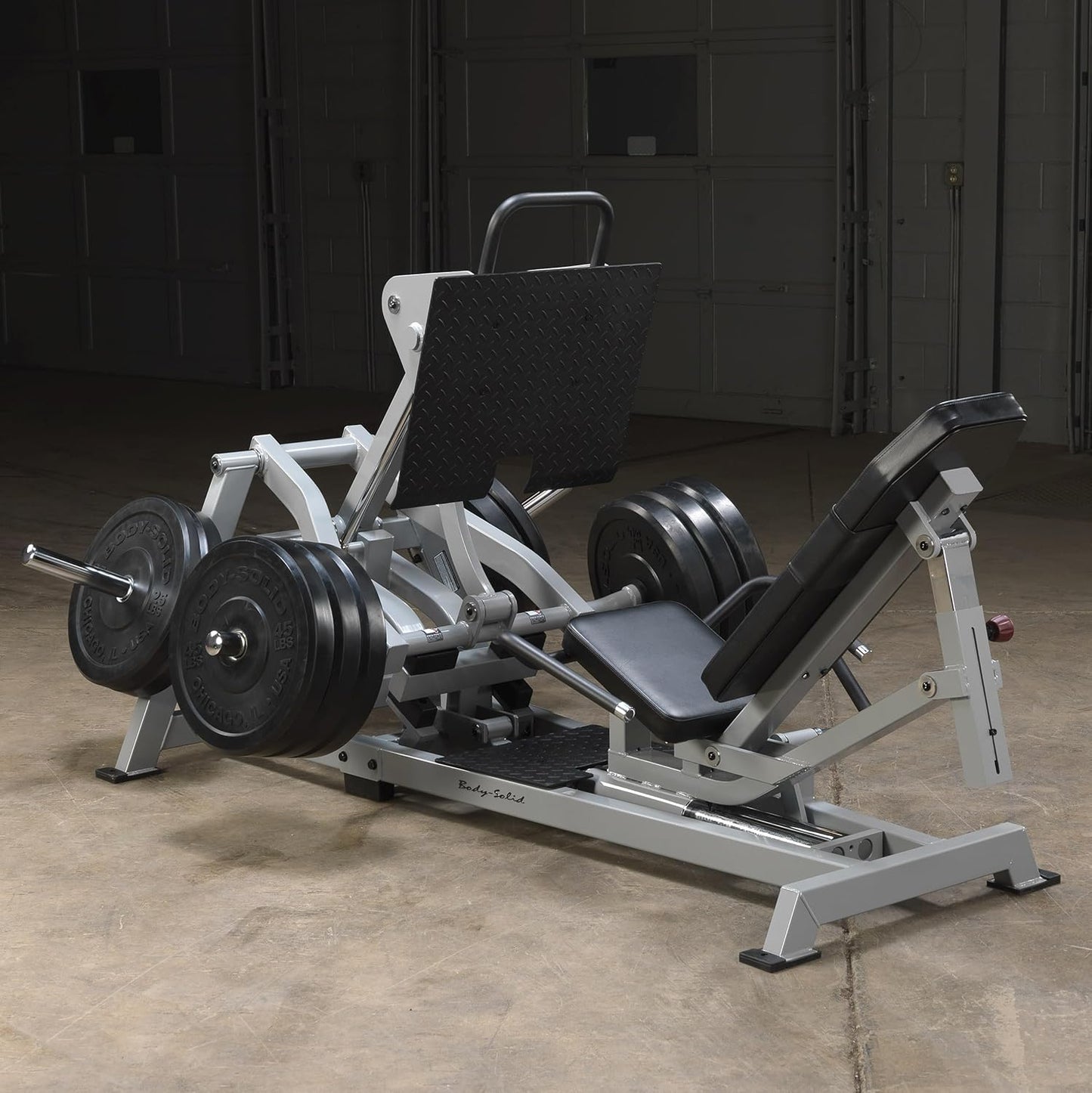 Body-Solid (LVLP Leverage Horizontal Leg Press Machine for Home Gym - Heavy Duty Workout Equipment for Full Lower Body Workouts, 1000lb Weight Capacity