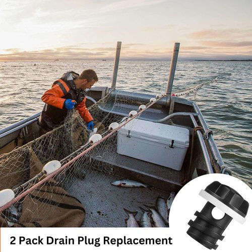 Yeti Compatible Drain Plugs - 2 Pack Leak-Proof Accessories for Roadie, Tundra, Tank & RTIC Coolers