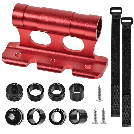 kingsea Versatile Bike Block, Thru AXLE (15x110 5x100 12x100 15x100) - Bicycle Truck Bed/Storage - Aluminum Alloy Bicycle Front Fork,Quick Release Fork for Truck, Trailer, Bikes, Red