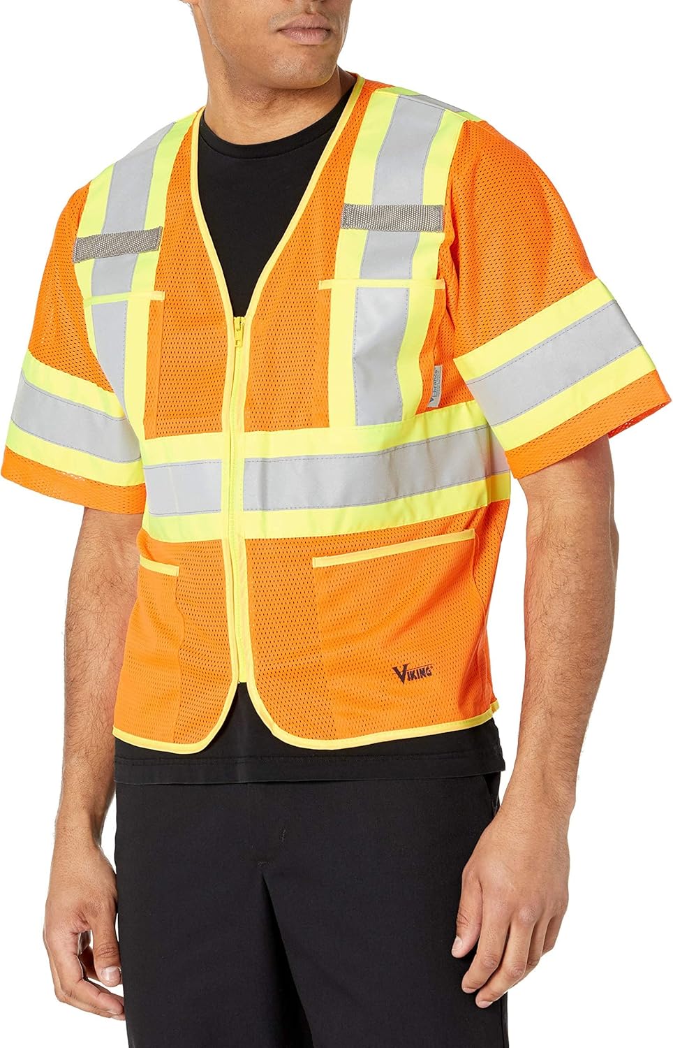 Viking Class 3 Hi Vis Safety Vest - Durable Reflective T Vest, ANSI/ISEA Compliant