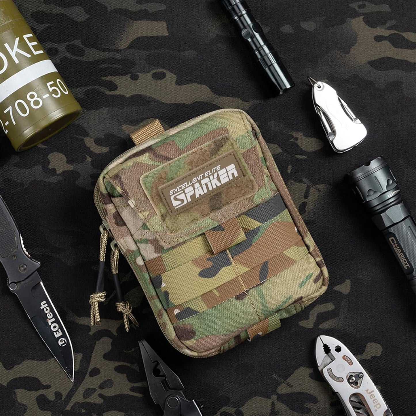 EXCELLENT ELITE SPANKER Molle Admin Pouch Military Utility Tool Pouch EDC Molle Pouchs Gadget Waist Bags