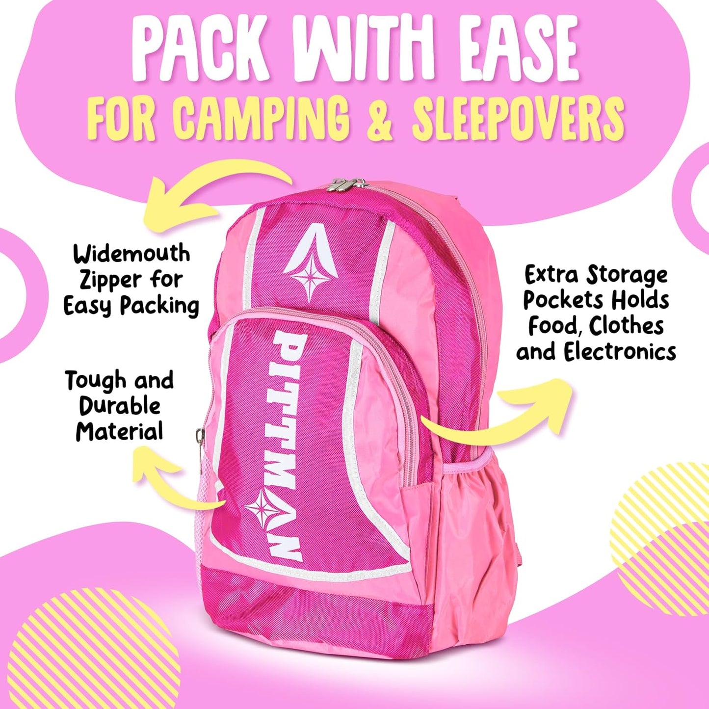Pittman Outdoors Portable Battery Powered Air Pump with Fun Travel Backpack