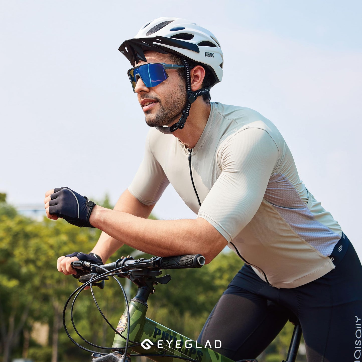 EYEGLAD MOTIONVIEW Sports Sunglasses Outdoor Polarized UV400 Men Women Cycling Surfing Running Fishing Sports (Ultra-lightweight Grey)