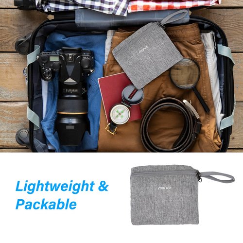 MOSISO 10L Lightweight Hiking Daypack Small Packable Hiking Backpack for Men Women, 3 Layer Casual Foldable Day Pack Shoulder Bag for Travel Camping Outdoor, Grey