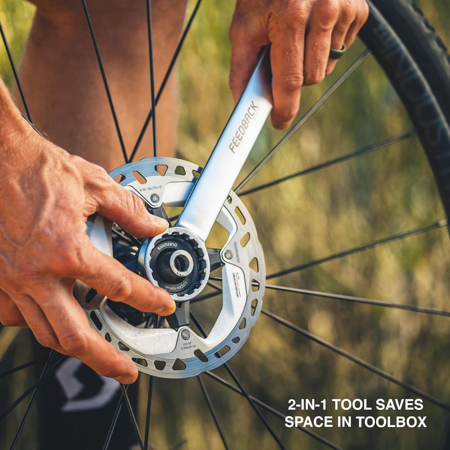 FEEDBACK SPORTS | Bicycle Cassette and Rotor Lockring + Bottom Bracket Tool | Compatible with Shimano & SRAM