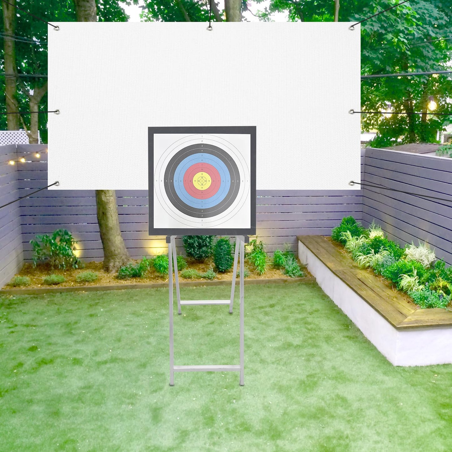 2Pcs 20'' Foam Archery Target, High-Density EVA Archery Targets for Backyard, Archery Target Block with 10pcs Targets Paper, 8pcs Target Pins, Arrow Puller (Foam Target)